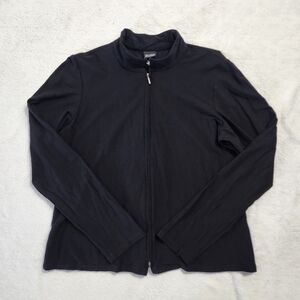 EILEEN FISHER Women's‎ Black Full Zip Lightweight Cardigan Size Small